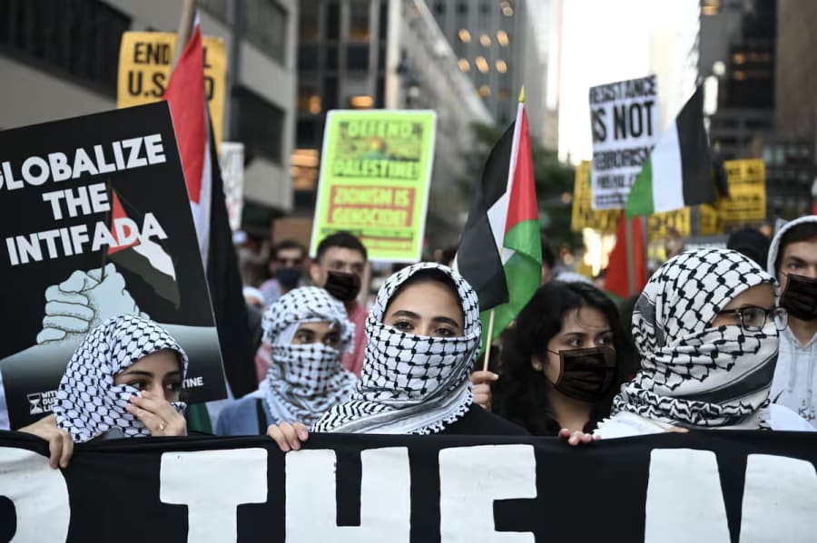 Manifestation pro-palestinienne ((Photo : wolpalestine.com)