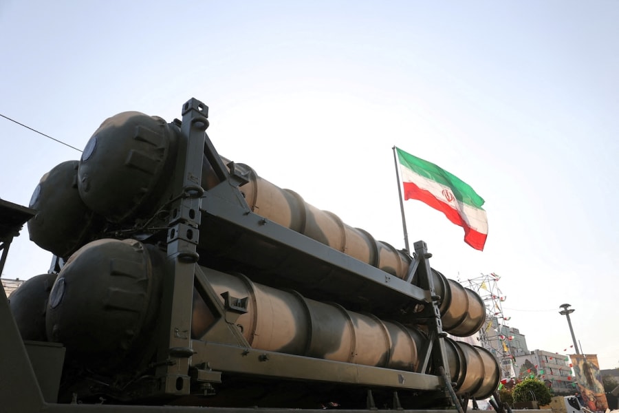The S-300 missile system is displayed during Iranian defence week, in a street in Tehran, Iran, Sept. 24, 2024. (Photo: Majid Asgaripour/WANA via REUTERS)