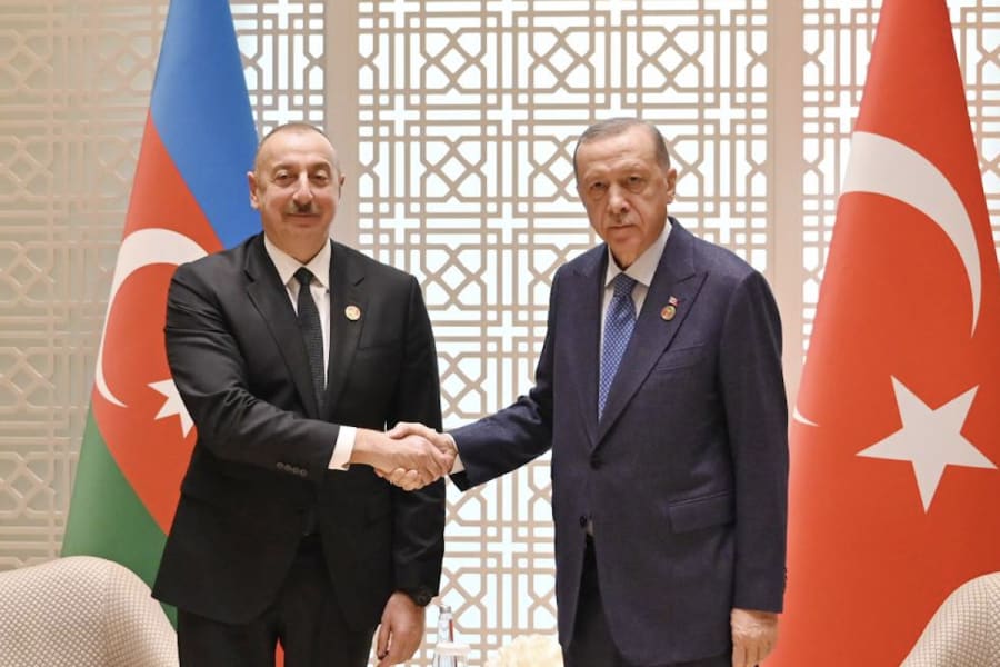 Azerbaijani President Ilham Aliyev with Turkish President Recep Tayyip Erdoğan in 2022 (Photo: Office of the President of the Republic of Azerbaijan)