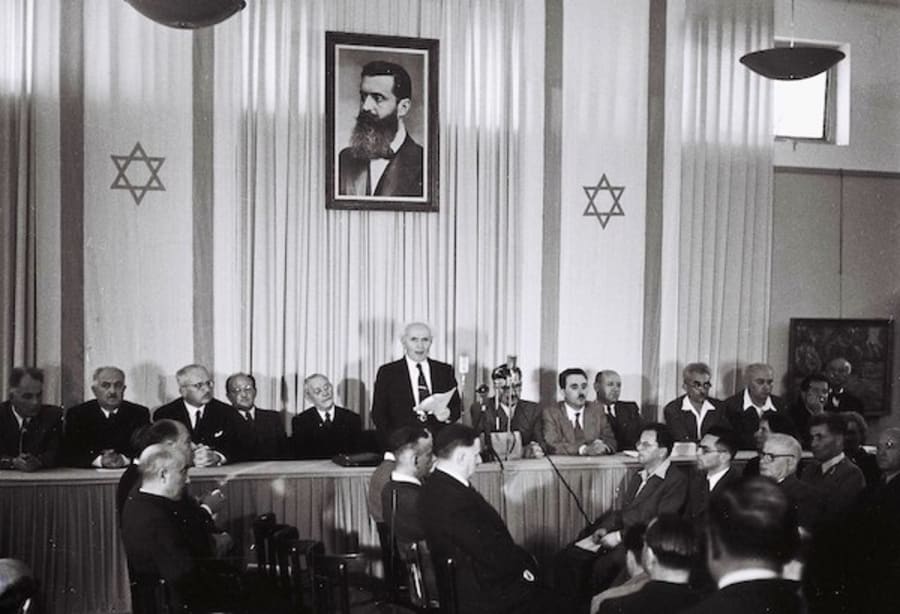 Declaration of Israeli Independence, May 14, 1948 (Photo: Israel Ministry of Foreign Affairs)