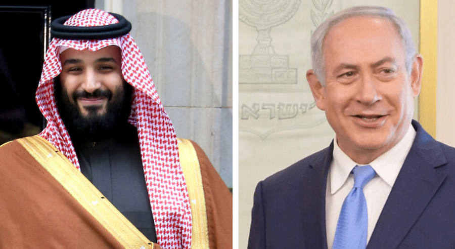 Saudi Crown Prince Mohammad Bin Salman, Israeli Prime Minister Benjamin Netanyahu (Photo: Shutterstock, Amos Ben Gershom/GPO)