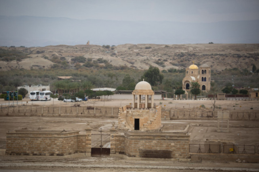 Old churches near the site of Qasr al-Yahud, the place where Jesus is believed to have been baptized, near town of Jericho (Photo: Hadas Parush/Flash90)