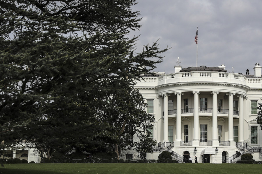 The South Lawn of the White House as seen on Sunday, Nov. 22, 20202 in Washington, DC. (Photo by Oliver Contreras/SIPA USA