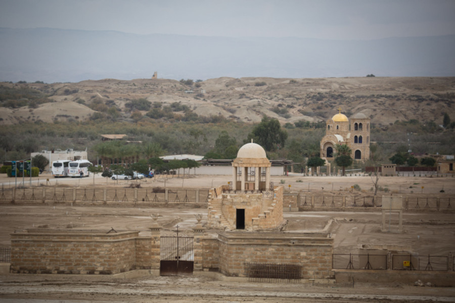 Old churches near the site of Qasr al Yahud, the place where Jesus is believed to have been baptized, near town of Jericho (Photo: Hadas Parush/Flash90)