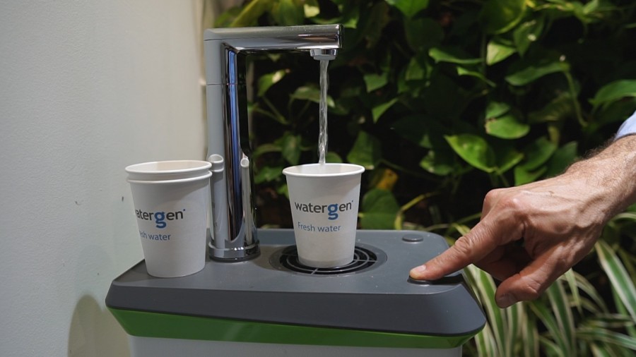 Watergen, air to water generator. (Photo credit: Goldfish Marketing Inc.)