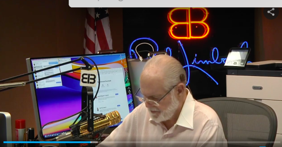 Rush Limbaugh interviews Pres. Donald Trump on Oct 9, 2020. (Photo: screenshot from rushlimbaugh.com)