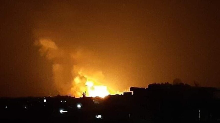 An airstrike in Syria on June 24, 2020. (Photo: Twitter/Majd Fahd)