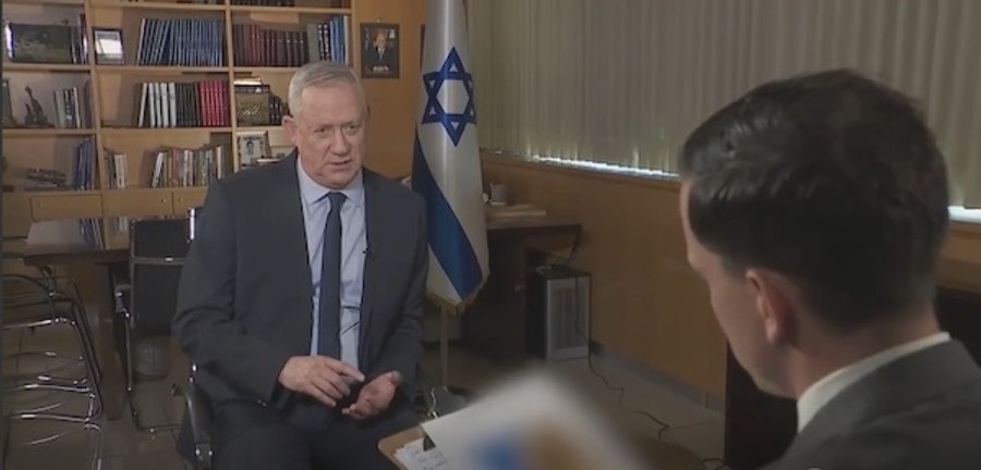 Screenshot of Gantz interview with Fox News. Gantz Fox Interview