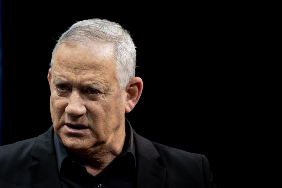 Alternate Prime Minister and Minister of Defense Benny Gantz attends a conference of the Israeli Television News Company in Jerusalem on March 7, 2021. (Photo: Yonatan Sindel/Flash90)