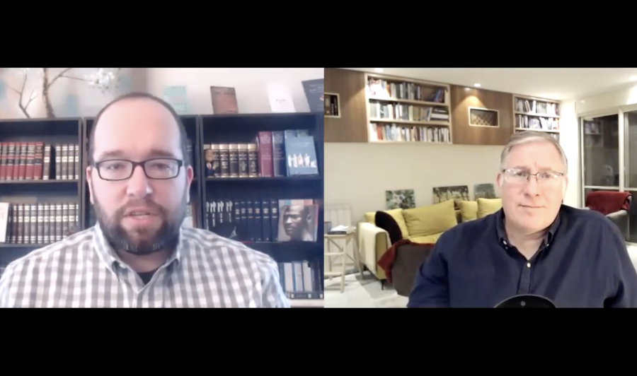 Screenshot of webinar with Dan Darling, National Religious Broadcasters (NRB) Vice President of Communications and Joel Rosenberg, Editor-in-Chief of ALL ISRAEL NEWS and ALL ARAB NEWS