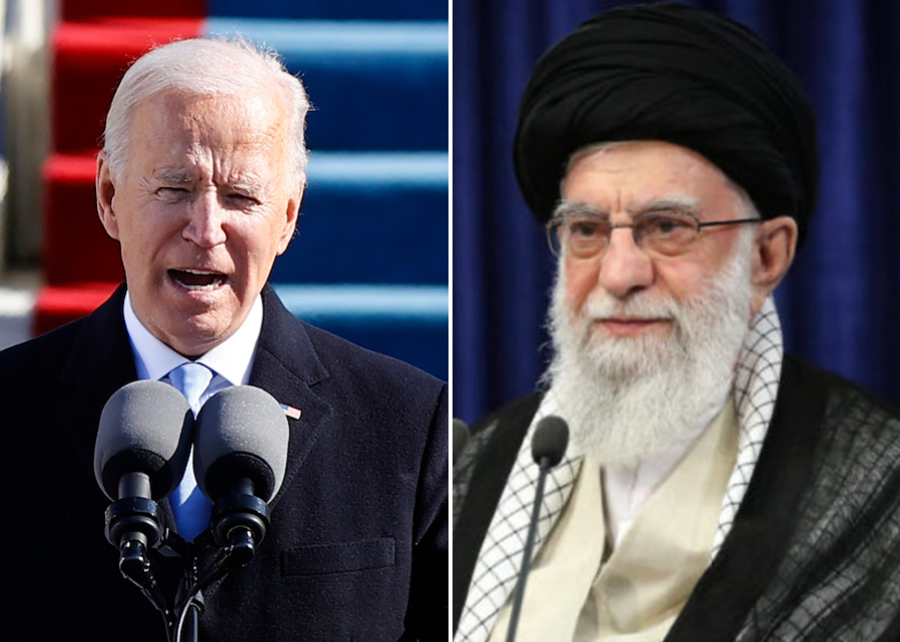 U.S. President Joe Biden and Iran's Ayatollah Ali Khamenei (Photos: Reuters and Wikimedia Commons)