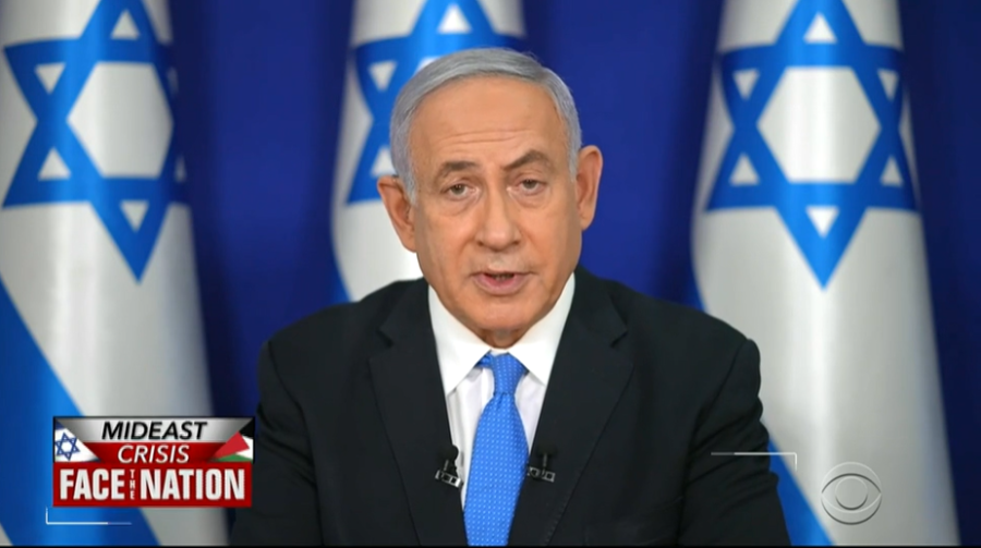 Prime Minister Benjamin Netanyahu (photo credit: CBS News “Face The Nation” screenshot)