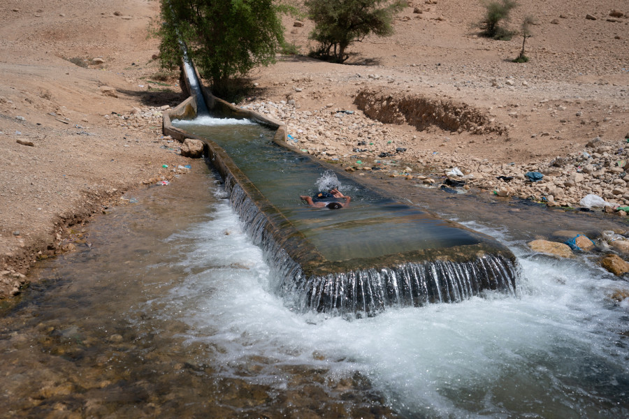 A water spot in the Jordan Valley near the Israeli-Jordanian border (Photo: Yaniv Nadav/Flash90)