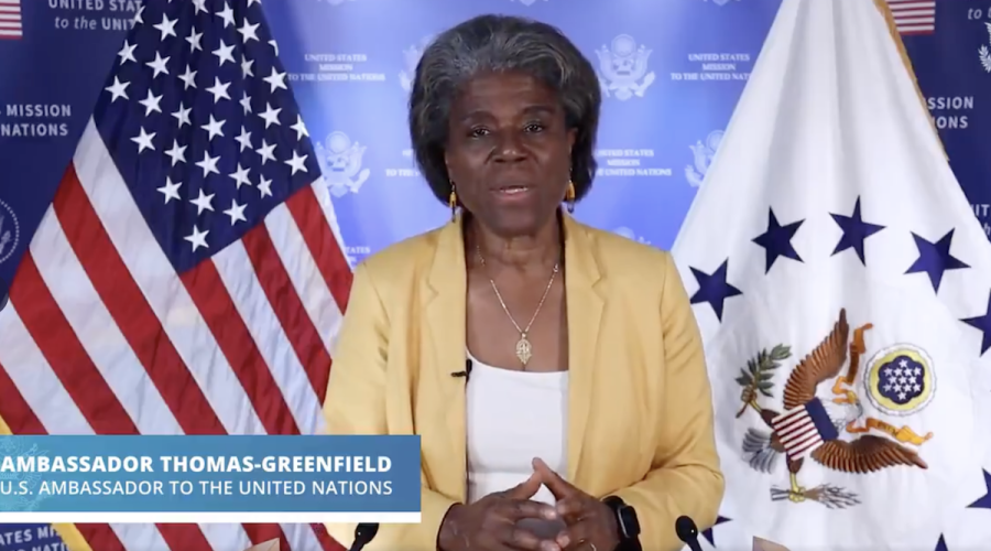 Linda Thomas-Greenfield, U.S. ambassador to the United Nations (Photo: screenshot)