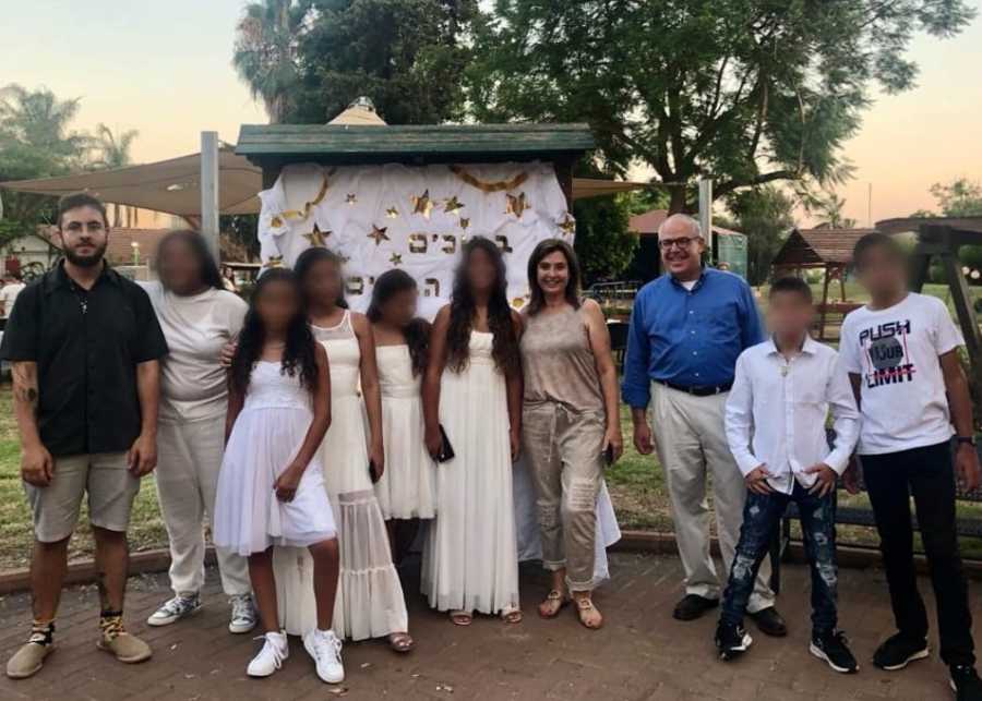 Jonathan Feldstein at a bar and bat mitzvah celebration for at-risk children