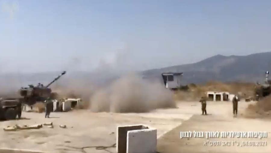 The IDF responds to rockets from Lebanon with artillery fire (Photo: screenshot)