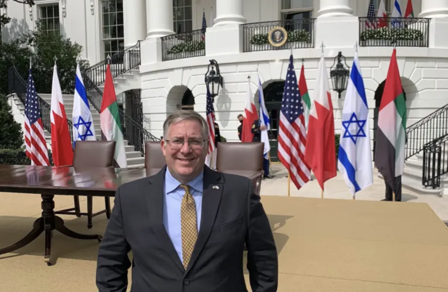 Joel Rosenberg attends the ceremony of the signing of the Abraham Accords at the White House on Sept. 15, 2020.
(Photo: ALL ISRAEL NEWS)