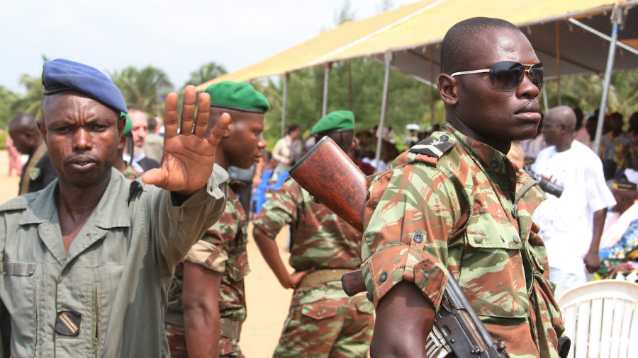 Illustrative image of security guard in West Africa. (Photo: Shutterstock)