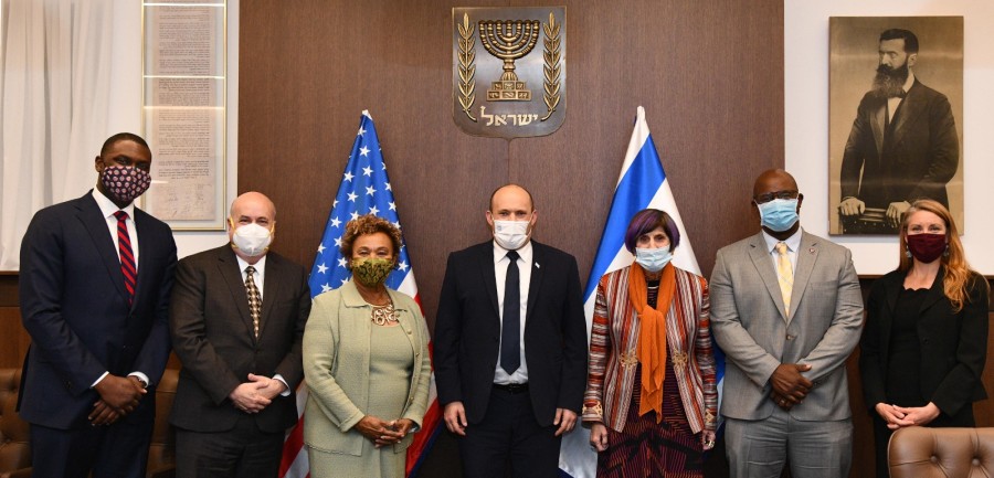 Israeli Prime Minister meets with U.S. congressional delegation, Nov. 9, 2021 (Photo: Haim Zach/GPO)