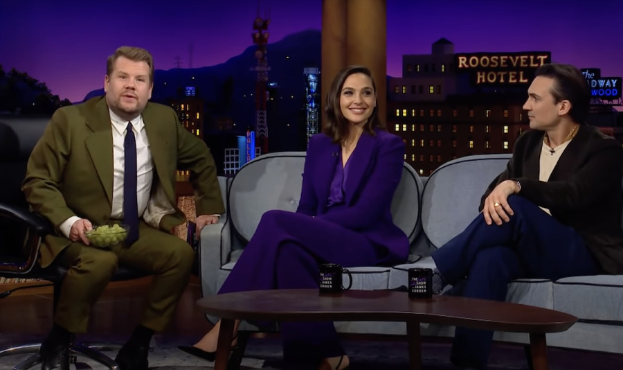 Screenshot of Israeli actress Gal Gadot on The Late Late Show with James Corden, Nov. 10, 2021