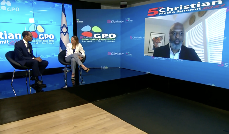 Panel discussion with Bishop Glenn Plummer and Dumisani Washington (Photo: Screenshot)
