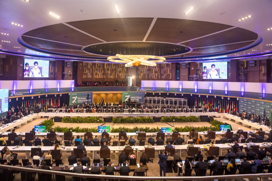 Illustration image - African Union ministerial meeting in Kigali, Rwanda, Oct. 26, 2021. (Photo: Hatim Kaghat via Reuters)