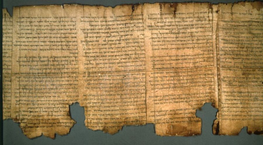 The Great Isaiah Scroll from at Qumran (Photo: David Harris/Israel Museum, Jerusalem)