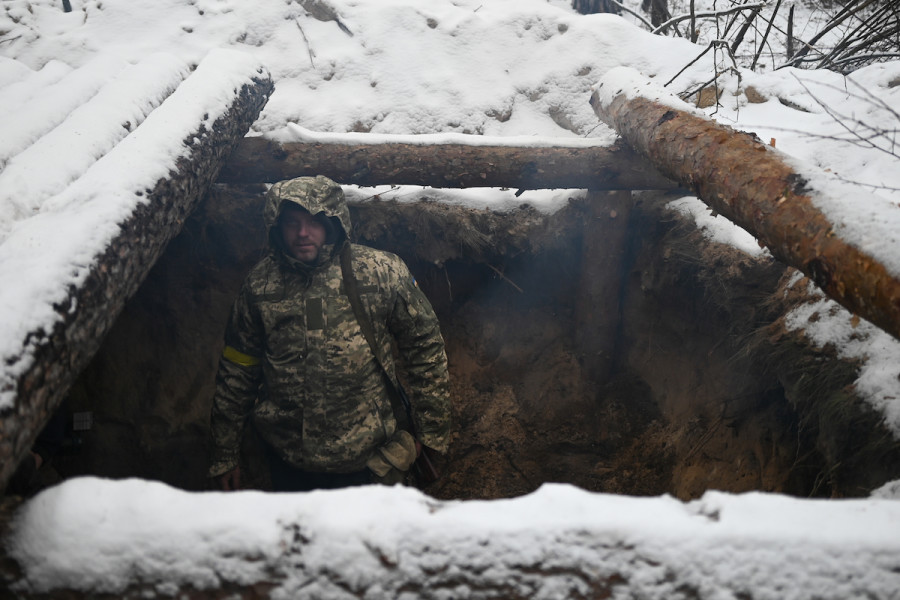 Illustrative - Ukrainian armed forces in Kyiv fortify and defend avenues of approach into the capital city in preparation for combat as Russian forces continue their advance, March 1, 2022 (Photo:Justin Yau/Sipa USA)