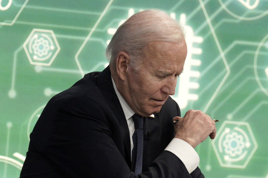U.S. President Joe Biden meets with business leaders at the White House in Washington, Mar. 9, 2022. (Photo: Yuri Gripas/ABACAPRESS)