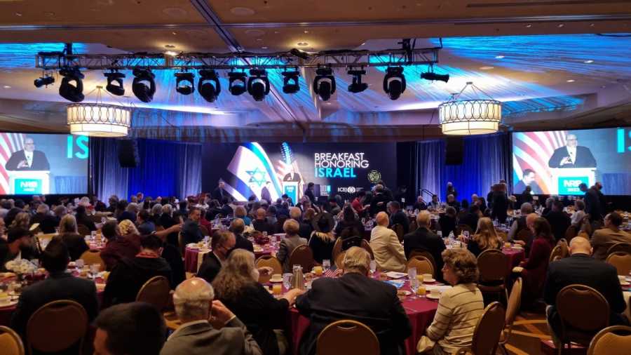 Breakfast honoring Israel at the National Religious Broadcasters convention in Nashville 2022 (Photo: ALL ISRAEL NEWS)