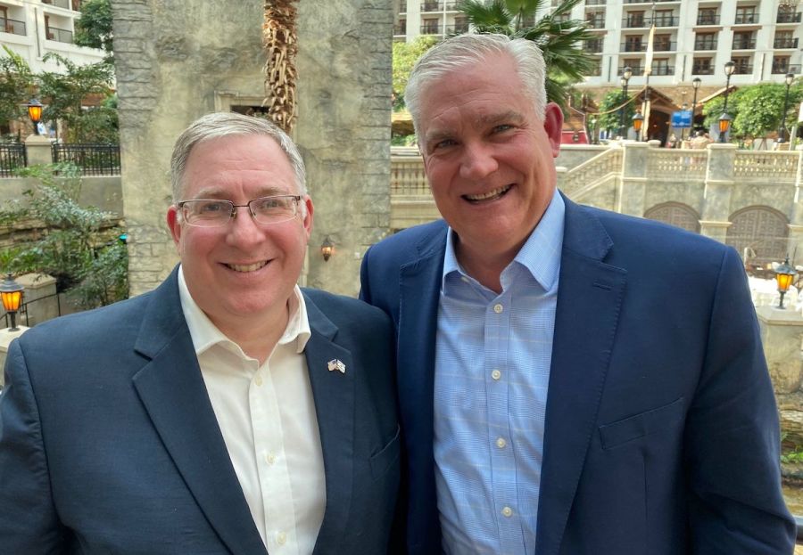 Joel C. Rosenberg and Chad Connelly (Photo: ALL ISRAEL NEWS)