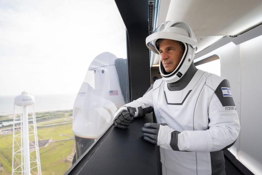 Eytan Stibbe before launch (Photo: SpaceX)