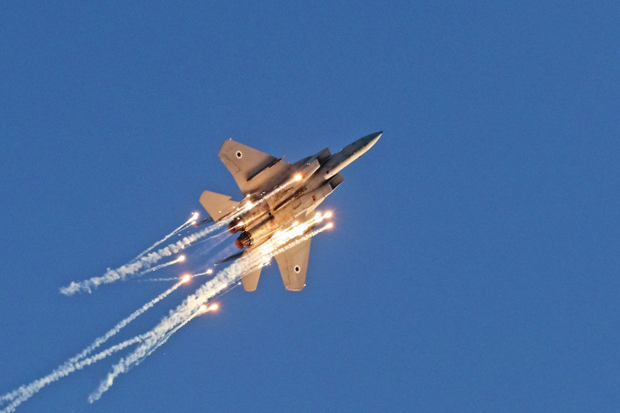 An Israeli fighter jet during a graduation ceremony for pilots who have completed the IAF Flight Course, at the Hatzerim Air Base in the Negev desert, Jun. 24, 2021. (Photo: Ofer Zidon/Flash90)