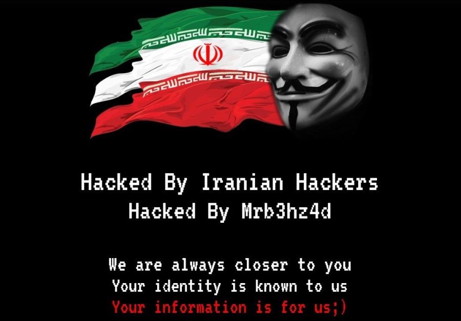 Illustrative - message left by Iranian hackers (Photo: Twitter)