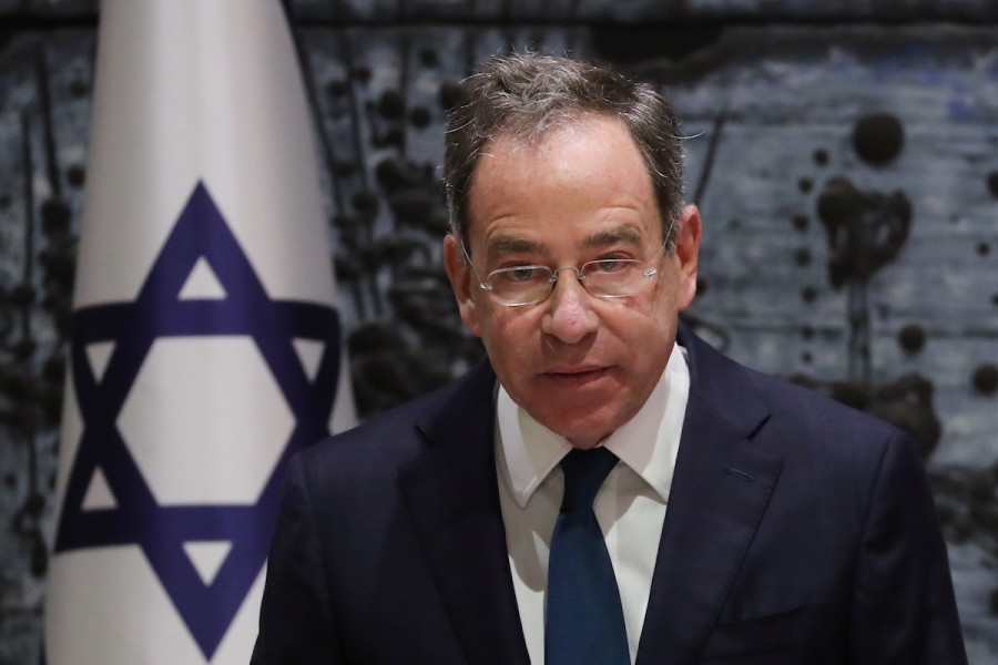 U.S. Ambassador to Israel Thomas Nides attends a ceremony in which he presents his diplomatic credentials to Israeli President Isaac Herzog, in Jerusalem, Dec. 5, 2021. (Photo: REUTERS/Ammar Awad)