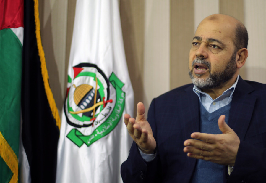 Senior Hamas official Moussa Abu Marzouk in an interview with Reuters in Gaza City Dec. 17, 2014. (Photo: REUTERS/Mohammed Salem)