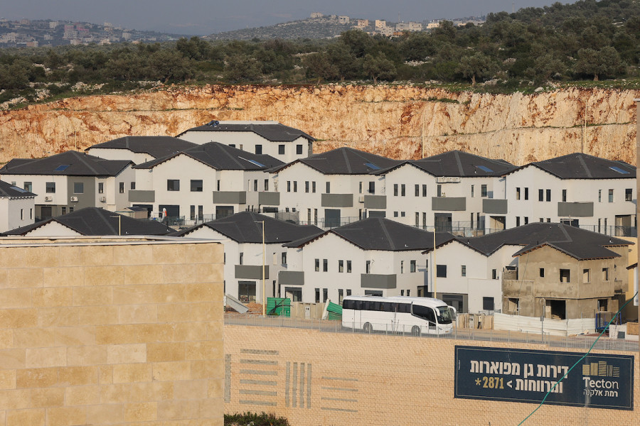 New housing in the Jewish settlement of Elkanah in the West Bank, Feb. 28, 2022. (Photo: Flash90)