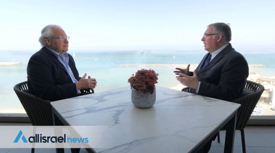 Joel C. Rosenberg interviews former U.S. Ambassador to Israel David Friedman (Photo: ALL ISRAEL NEWS)