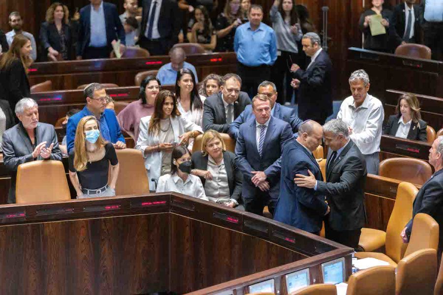 A discussion and a vote on a bill to dissolve the Knesset, June 30, 2022. (Photo: Olivier Fitoussi/Flash90)