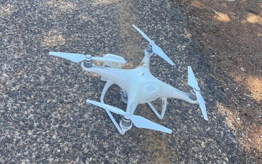 Illustrative - A Hezbollah drone shot down by the IDF after it crossed the border into Israel, on May 17, 2022. (Photo: Israel Defense Forces)