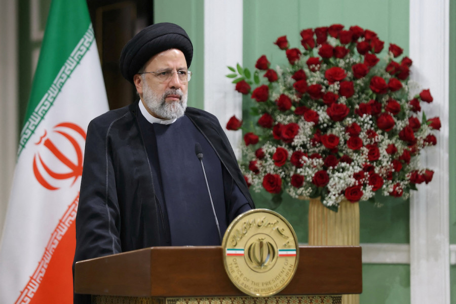 Iranian President Ebrahim Raisi attends a news conference in Tehran, Iran, June 26, 2022. (Photo: Office of the President/WANA/Handout via REUTERS)