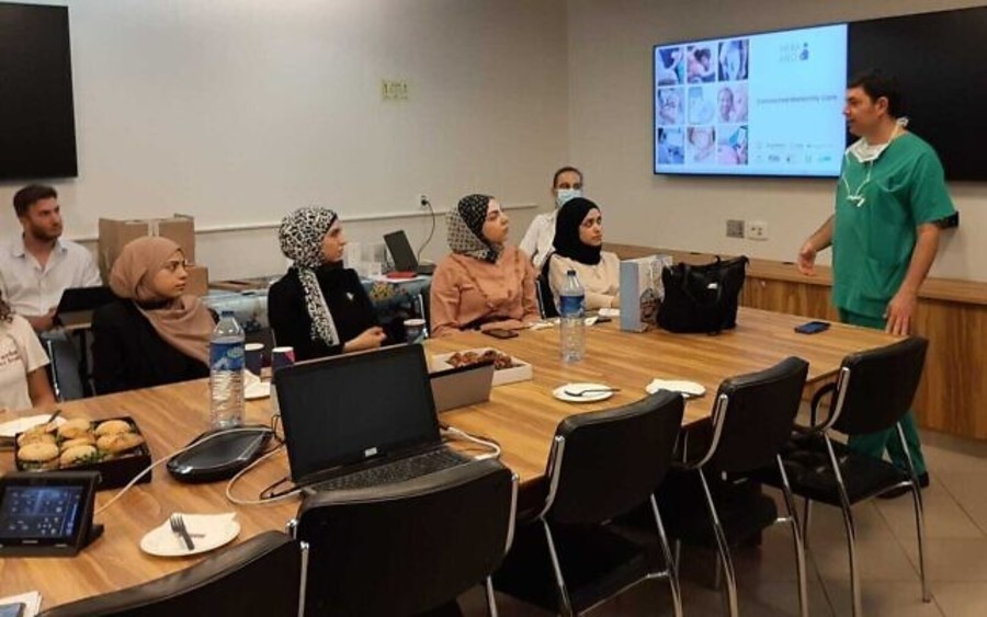 Remote training program for Palestinian healthcare workers at Sheba Medical Center (Photo: Sheba Medical Center)