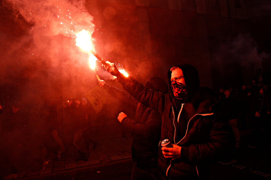 Illustrative - Far-right wing protesters in Belgium, 2018 (Photo: Shutterstock)