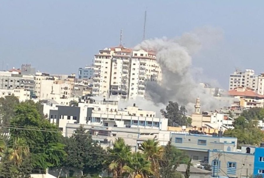 IDF strike in northern Gaza, August 5, 2022. (Photo: Twitter)