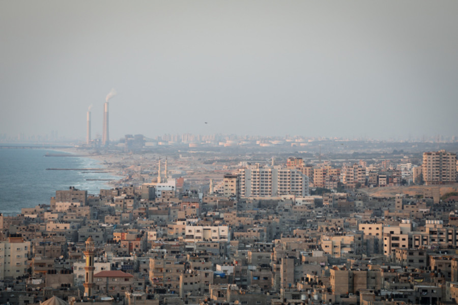 The city of Rafah, southern Gaza Strip, on August 7, 2022. Photo by Attia Muhammed/Flash90