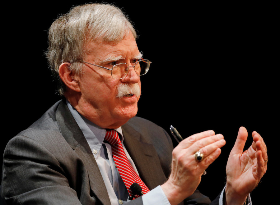 Former U.S. National Security Advisor John Bolton speaks during a lecture at Duke University in Durham, North Carolina, February 17, 2020. (Photo: REUTERS/Jonathan Drake)