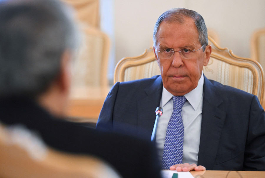 Russian Foreign Affairs Minister Sergei Lavrov attends a meeting with Syrian Foreign Affairs Minister Faisal Mekdad in Moscow, Russia, August 23, 2022. (Photo: Natalia Kolesnikova/Pool via REUTERS)