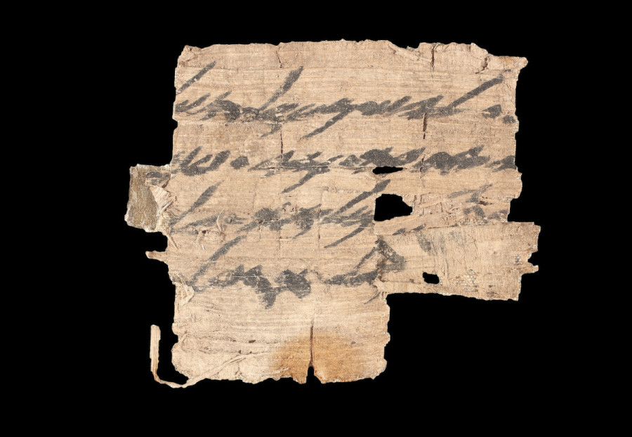 Ishmael Papyrus, a rare document from the First Temple period. (Photo: Shai Halevi/Israel Antiquities Authority