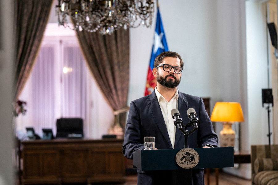 Chile's President Gabriel Boric, Sept. 4, 2022. (Photo: Fernando Ramirez/Chile Presidency/Handout via REUTERS)