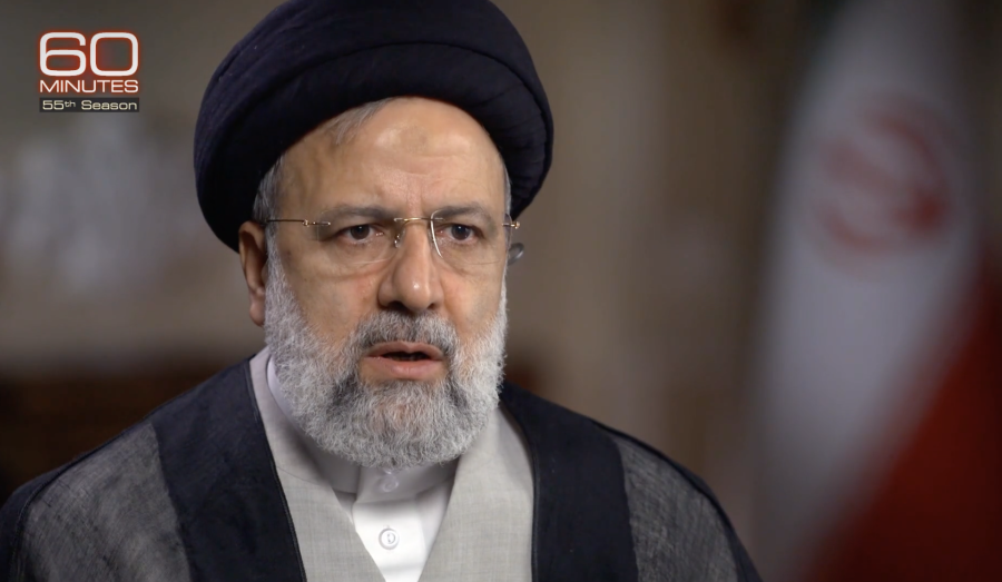 Iranian President Ebrahim Raisi in CBS' “60 Minutes” interview (Photo: Screenshot)